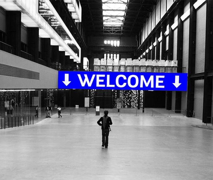 Forex en PVC « Welcome » signalétique intérieur